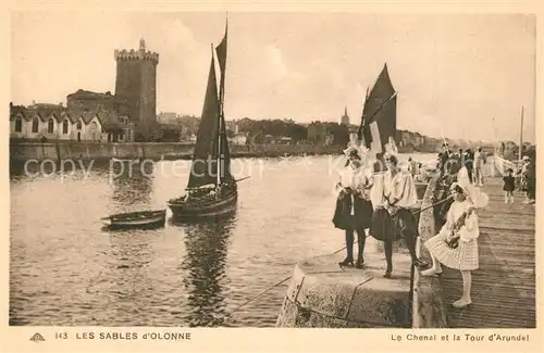 AK / Ansichtskarte Les_Sables d_Olonne Chenal Tour d Arundel Les_Sables d_Olonne