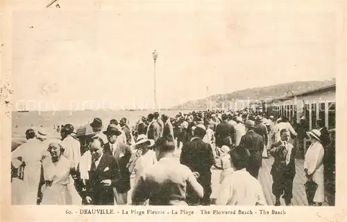 AK / Ansichtskarte Deauville Plage Fleurie  Deauville
