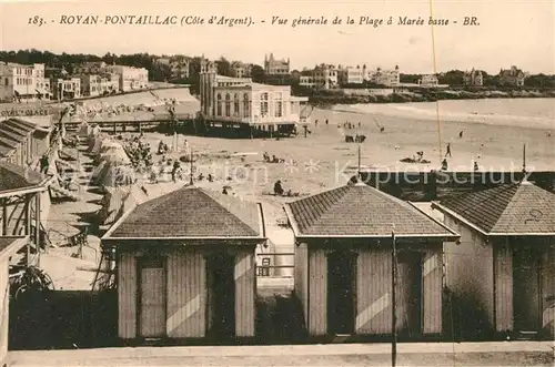 AK / Ansichtskarte Pontaillac Vue generale de la Plage a Maree basse Pontaillac