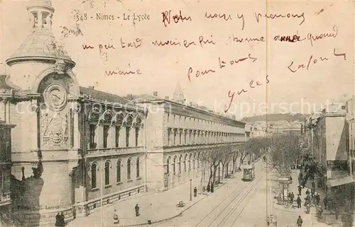 AK / Ansichtskarte Nimes Le Lycee Nimes