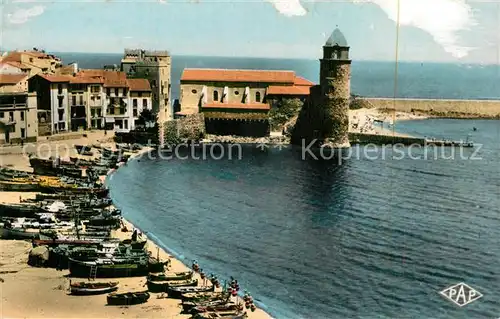 AK / Ansichtskarte Collioure La Rade et l Eglise Collioure