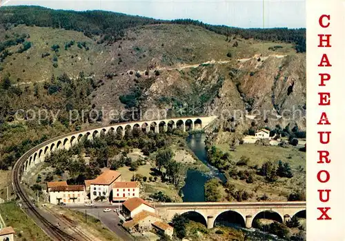 AK / Ansichtskarte Lozere_Region Vue aerienne Le Viaduc Le Pont sur lAllier et le Terrain de Camping Lozere Region