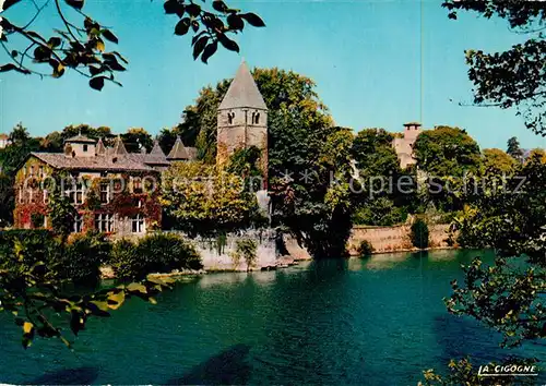 AK / Ansichtskarte Lyon_France Ile Barbe et le clocher roman de lancienne chapelle ND de Toures Aides Lyon France