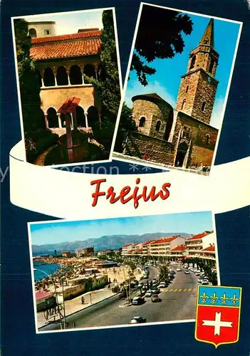 AK / Ansichtskarte Frejus Le Cloitre La Cathedrale Le Boulevard de la Liberation Frejus