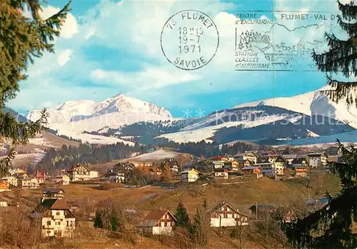 AK / Ansichtskarte Megeve Les Veriaz Vue sur le Mont Joux et le Mont Blanc Megeve