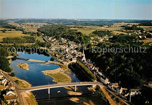 AK / Ansichtskarte Savonnieres_d_Indre et Loire Vue generale aerienne du Bourg au bord du Cher Savonnieres_d