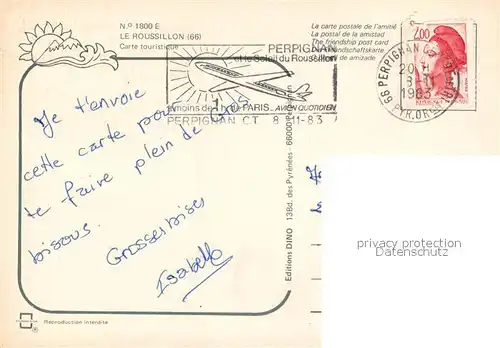 AK / Ansichtskarte Roussillon Carte touristique 