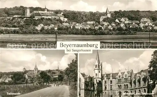 AK / Ansichtskarte Beyernaumburg Gesamtansicht Innenhof Schloss Ansicht mit Kirche Beyernaumburg