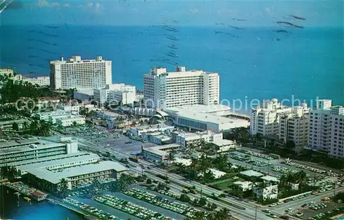 AK / Ansichtskarte Miami_Beach Hotels Deauville and Carillion aerial view 