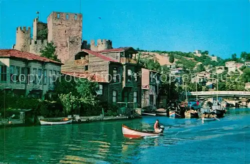 AK / Ansichtskarte Istanbul_Constantinopel Sweet Waters of Asia Goeksu and fortresses of Anadoluhisari Istanbul_Constantinopel