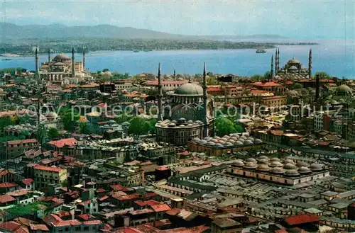 AK / Ansichtskarte Istanbul_Constantinopel Views of St Sophia Nuruosmaniye and Blue Mosque Istanbul_Constantinopel