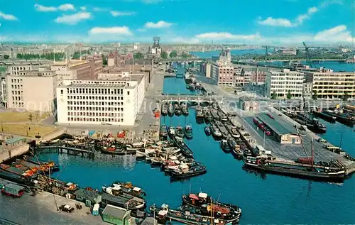 AK / Ansichtskarte Rotterdam Gezicht op het Centrum Blick auf Stadtmitte Hafen Rotterdam