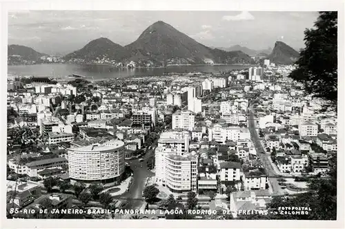 AK / Ansichtskarte Rio_de_Janeiro Panorama Lagoa Rodrigo de Freitas Rio_de_Janeiro