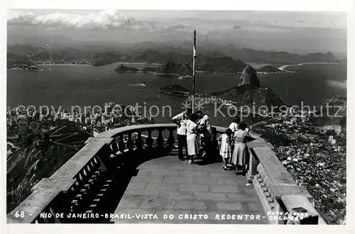 AK / Ansichtskarte Rio_de_Janeiro Vista do Cristo Redentor Rio_de_Janeiro