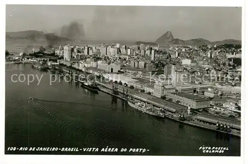 AK / Ansichtskarte Rio_de_Janeiro Vista aerea do porto Rio_de_Janeiro