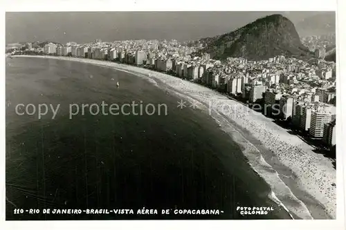 AK / Ansichtskarte Rio_de_Janeiro Vista aerea de Copacabana Rio_de_Janeiro
