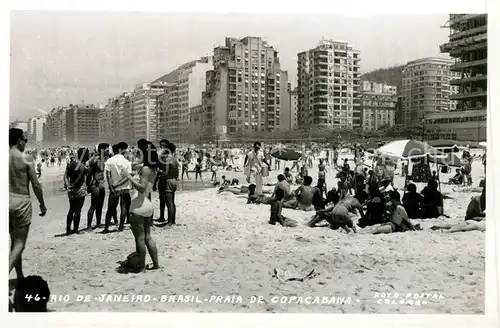 AK / Ansichtskarte Rio_de_Janeiro Praia de Copacabana Rio_de_Janeiro