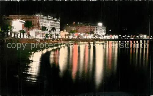 AK / Ansichtskarte Cannes_Alpes Maritimes La Croisette la nuit Cote d Azur Cannes Alpes Maritimes