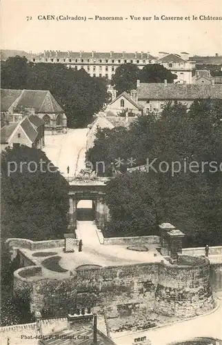 AK / Ansichtskarte Caen Vue sur la Caserne et le Chateau Caen