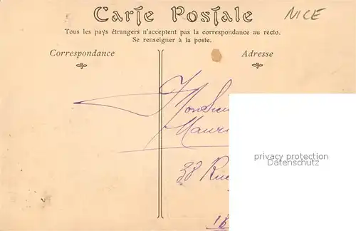 AK / Ansichtskarte Nice_Alpes_Maritimes  Nice_Alpes_Maritimes