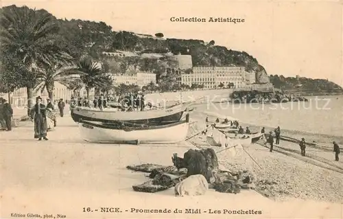 AK / Ansichtskarte Nice_Alpes_Maritimes Promenade du Midi Les Ponchettes Nice_Alpes_Maritimes