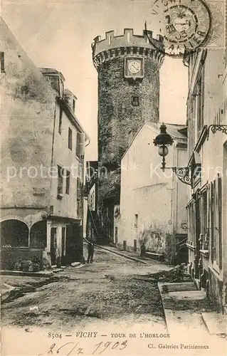 AK / Ansichtskarte Vichy_Allier Tour de l Horloge Vichy Allier