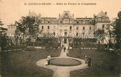 AK / Ansichtskarte Salies de Bearn Hotel de France et d Angleterre Salies de Bearn