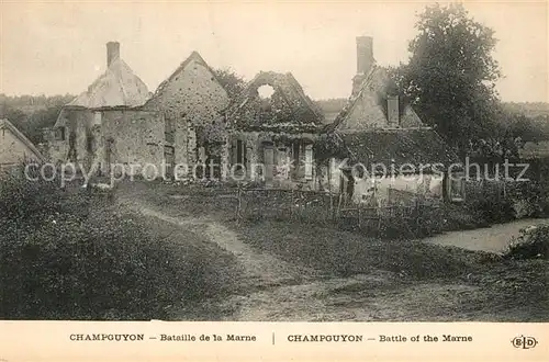 AK / Ansichtskarte Champguyon Bataille de la Marne Champguyon
