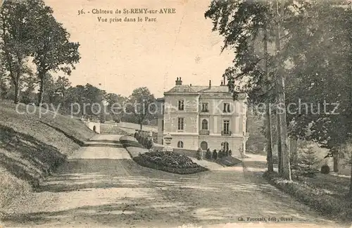 AK / Ansichtskarte Saint Remy sur Avre Vue prise dans le Parc Saint Remy sur Avre
