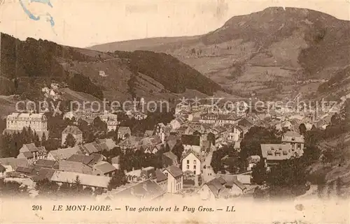 AK / Ansichtskarte Le_Mont Dore_Puy_de_Dome Vue generale et le Puy Gros Le_Mont Dore_Puy_de_Dome