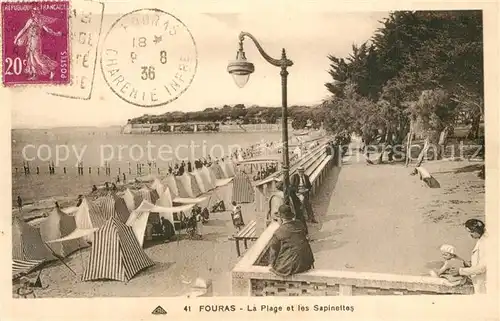 AK / Ansichtskarte Fouras_Charente Maritime Plage Sapinettes Fouras Charente Maritime