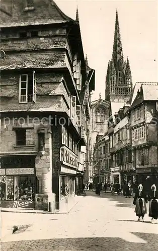 AK / Ansichtskarte Quimper Maisons Rue Kereon Quimper