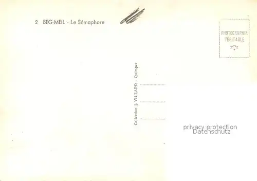 AK / Ansichtskarte Beg_Meil Semaphore Beg_Meil