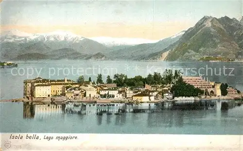 AK / Ansichtskarte Isola_Bella_Lago_Maggiore Panorama Isola_Bella_Lago_Maggiore