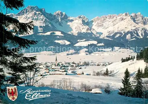 AK / Ansichtskarte Ellmau_Tirol Panorama Wintersportplatz am Wilden Kaiser Ellmau Tirol