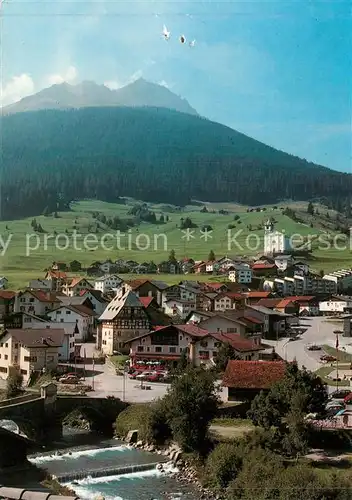AK / Ansichtskarte Savognin Partie an der Julia mit Piz Arlos Oberhalbsteiner Alpen Savognin