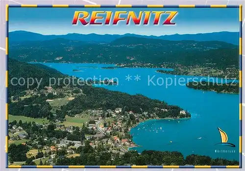 AK / Ansichtskarte Reifnitz_Woerthersee Fliegeraufnahme Reifnitz Woerthersee