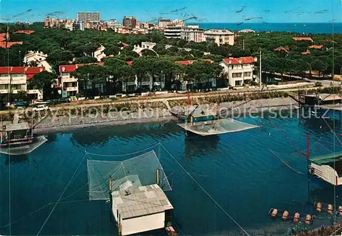 AK / Ansichtskarte Lido_degli_Estensi Scorcio panoramico e capanni da pesca Lido_Degli_Estensi