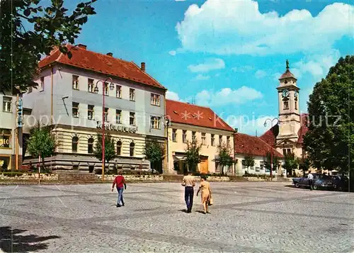 AK / Ansichtskarte Uhersky_Brod Namesti Miru Platz Kirche Uhersky Brod