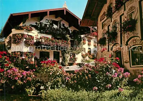 AK / Ansichtskarte Markt_Neubeuern Dorfpartie Blumenwinkel Markt Neubeuern