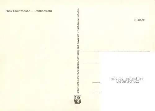 AK / Ansichtskarte Steinwiesen Partie am Fluss Steinwiesen