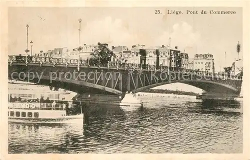 AK / Ansichtskarte Liege_Luettich Pont du Commerce Liege Luettich