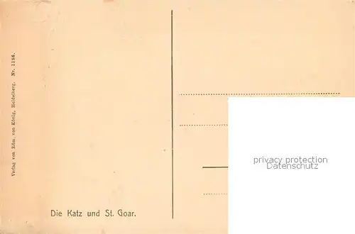 AK / Ansichtskarte St_Goar Panorama Blick ins Rheintal mit Burg Katz St_Goar