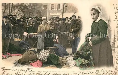 AK / Ansichtskarte Brest_Finistere Scene de la foire aux buccs Brest_Finistere