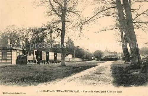 AK / Ansichtskarte Chateauneuf en Thymerais Vue de la Gare prise Allee du Jaglu Chateauneuf en Thymerais