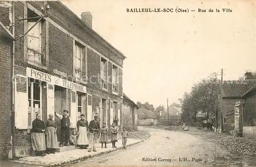 AK / Ansichtskarte Bailleul le Soc Rue de la Ville Bailleul le Soc