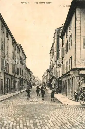 AK / Ansichtskarte Macon_Saone et Loire Rue Rambuteau Macon Saone et Loire