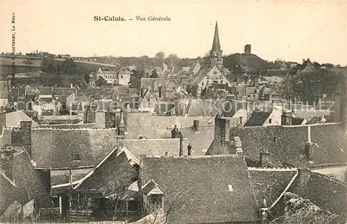 AK / Ansichtskarte Saint Calais_Sarthe Vue generale Saint Calais_Sarthe
