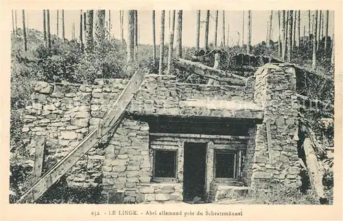 AK / Ansichtskarte Le_Linge Abri allemand pres du Schratzmaennel Le_Linge
