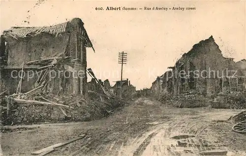 AK / Ansichtskarte Albert_Somme Rue dAveluy  Albert Somme
